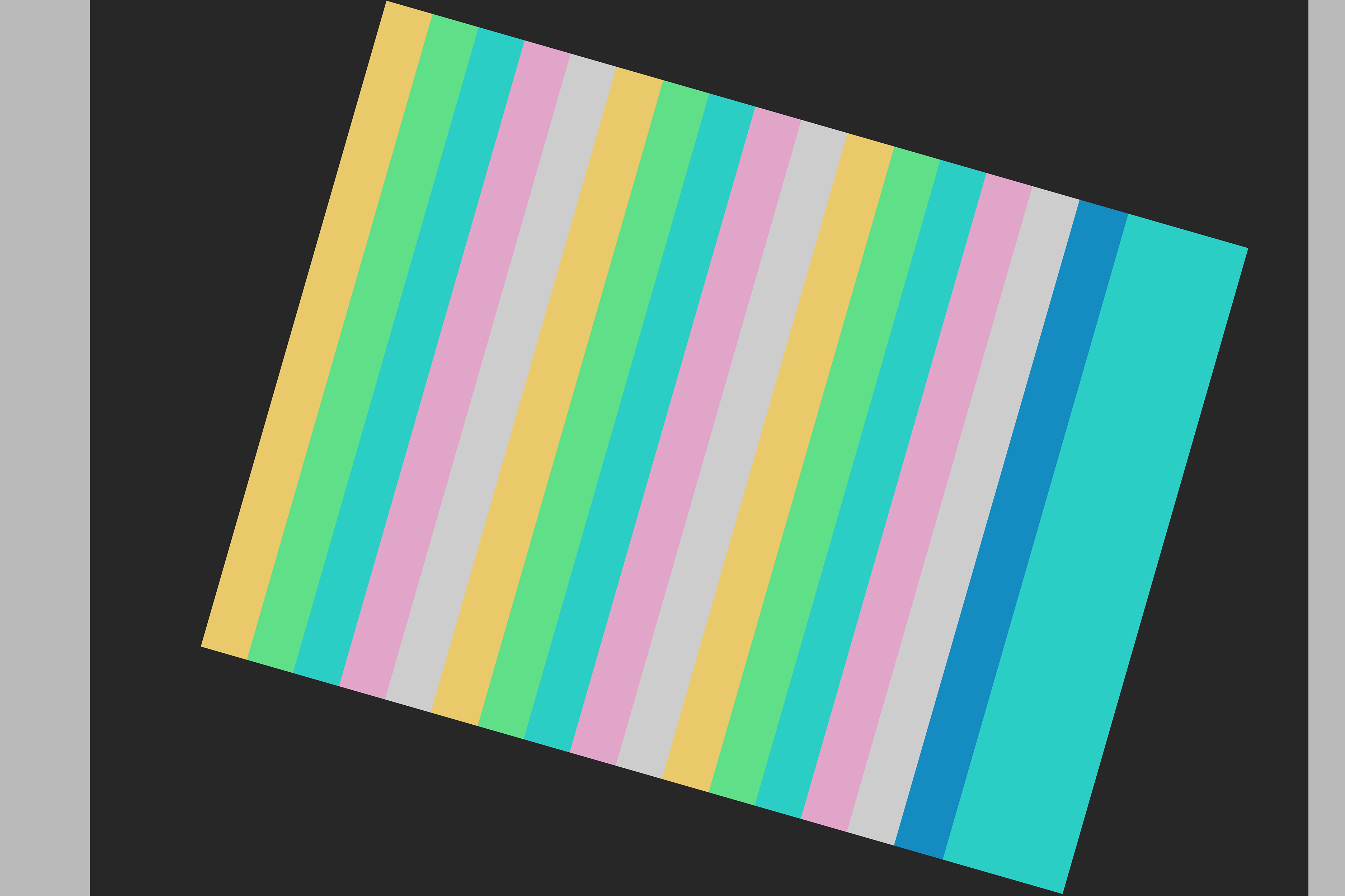 Striped artwork